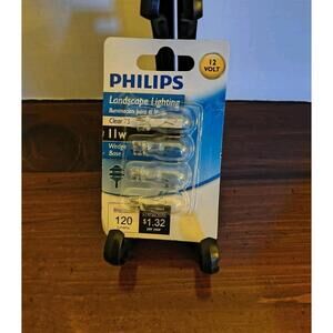 Philips Landscape Lighting Bulbs 4 Pack 11-Watt Clear T5 12V Wedge Base Sealed